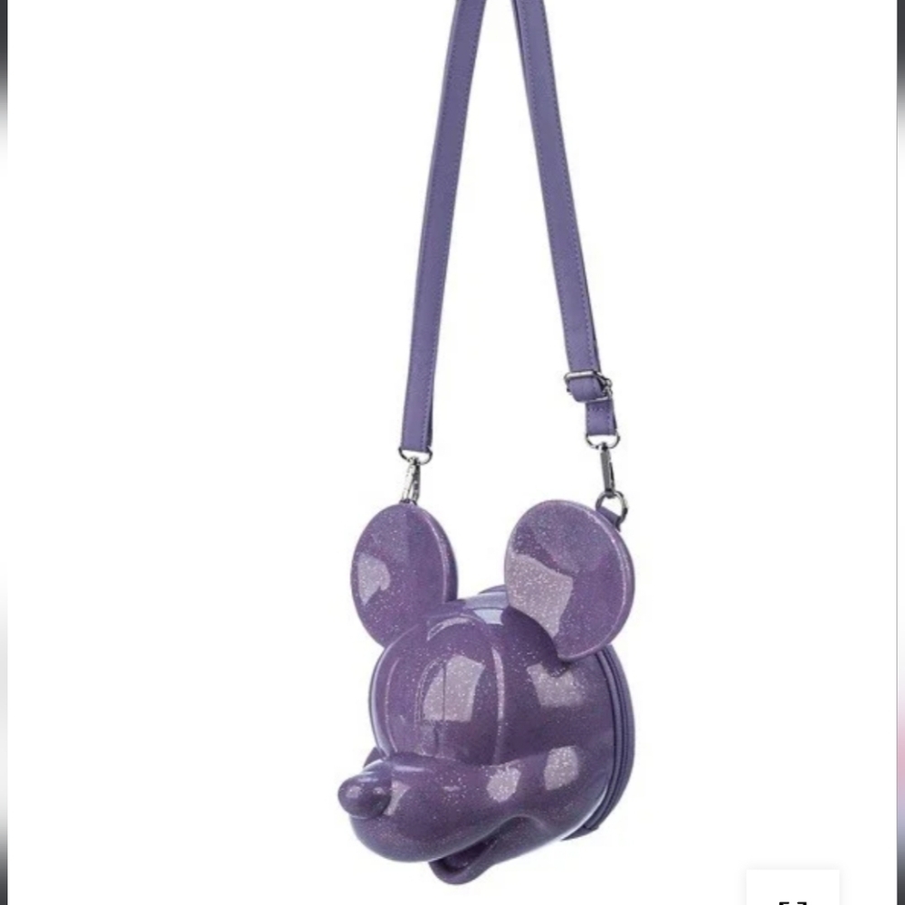 Disney Parks x Loungefly purple Mickey Mouse Bag - Picture 4 of 5